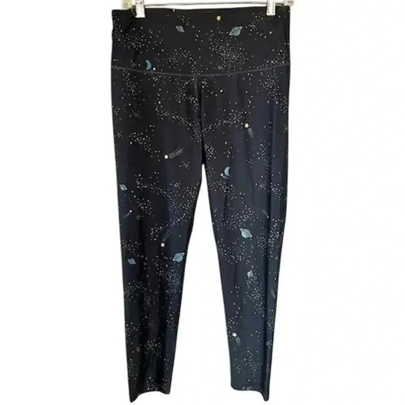 Taylor Swift-esque Victoria Sport VS Galaxy Workout Leggings, size Large68 - Picture 1 of 7